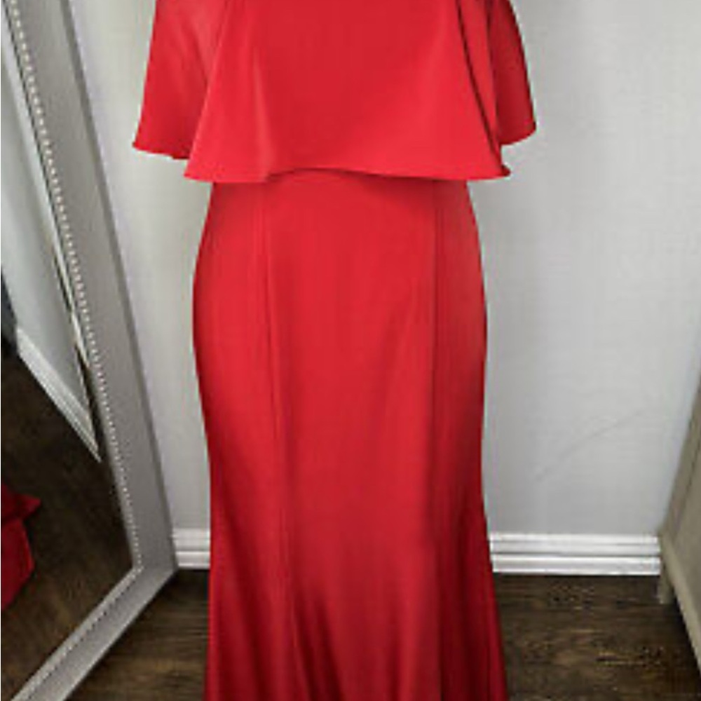 Lover’s + Friends Strapless Red Gown- Size Small